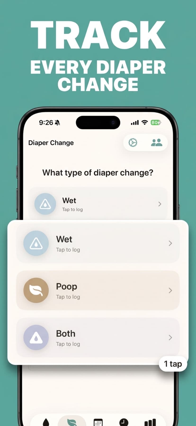 Mommy's Log - Track Diapers
